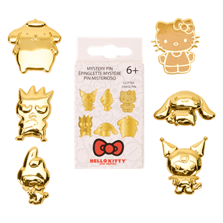 Sanrio 50th Anniversary Gold Loungefly Mystery Box Pin