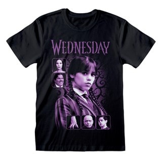Classic Film Art Wednesday Season 2 Black Tee