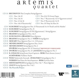 Artemis Quartet: The Complete Recordings 1996-2018