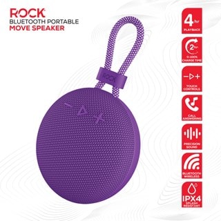 Rock Move Purple Bluetooth Speaker