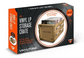 Vinyl Tonic Wood LP Crate - 50 Lps