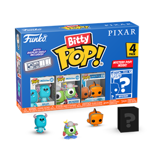 Monsters Inc Pixar Funko Bitty Pop 4 Pack