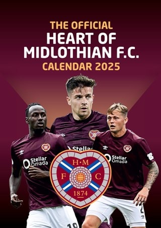 Hearts FC 2025 A3 Calendar