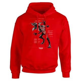 Demogorgon Anatomy Stranger Things Season 4 Red Hoodie (hmv Exclusive)