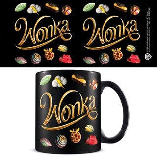 Weird & Wonderful Tastes Wonka Black Mug