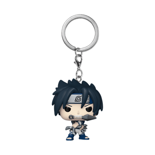 Sasuke Uchiha With Demon Wind Shuriken Naruto Classic Funko Pop Vinyl Keychain