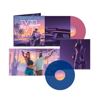 Grand Theft Auto VI: The Album - (hmv Exclusive) Clear + Pink & Blue + Pink 2LP