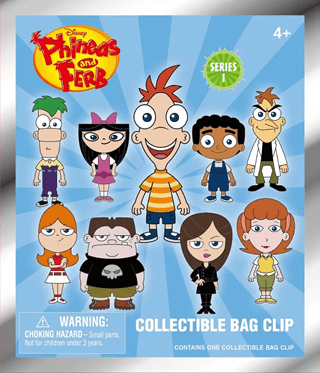 Phineas & Ferb Series 1 Bag Clips