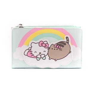 Pusheen Hello Kitty Cloud Lounging Bifold Loungefly Wallet