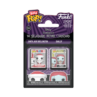 Santa Jack & Sally The Nightmare Before Christmas Funko Bitty Pop 2 Pack