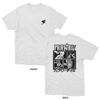 Logo & Characters Fairytail White Tee