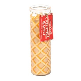 Caramel Waffle Scented Glass Tube Candle