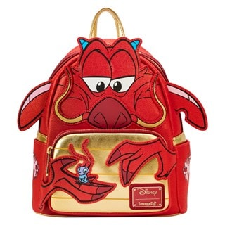 Mulan 25th Anniversary Mushu Glitter Cosplay Mini Loungefly Backpack