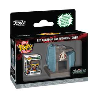 Red Guardian And Avengers Tower Avengers Doomsday Funko Bitty Pop Town