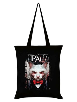 Paw Horror Cats Black Tote Bag