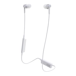Audio Technica ATH-CKR35BT White and Silver Bluetooth Earphones