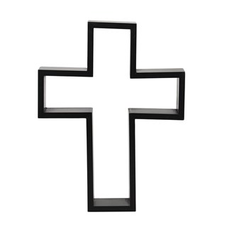 Black Crucifix Shelving