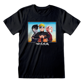 Naruto Main Trio Black Tee