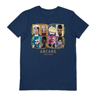 Key Cast Arcane League Of Legends Navy Tee