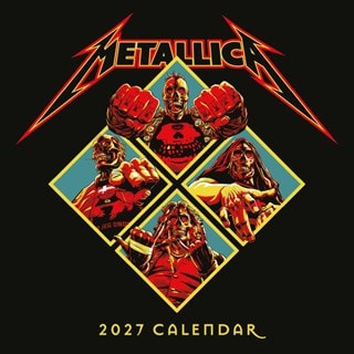 Metallica 2027 Square Calendar