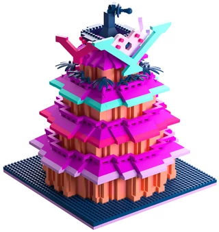 V Tower Hazbin Hotel Youtooz Brickset