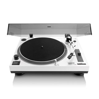 Lenco L-3810WH White Direct Drive Turntable