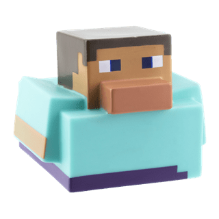 Steve Bath Duck Minecraft Figurine