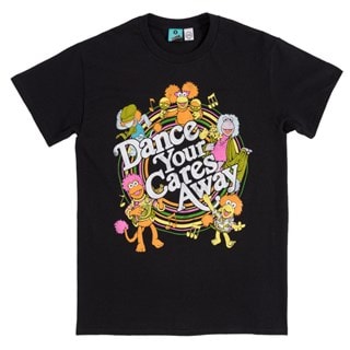 Fraggle Rock Dance Your Cares Away Black Tee