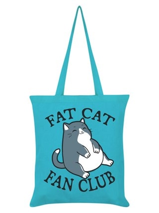 Fat Cat Fan Club Blue Tote Bag