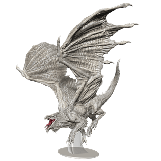 Adult White Dragon Dungeons & Dragons Icons Of The Realms Premium Figurine
