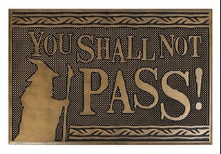 You Shall Not Pass Lord Of The Rings Rubber Doormat