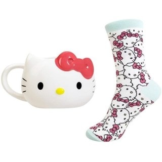 Hello Kitty Sanrio 3D Mug & Sock Set