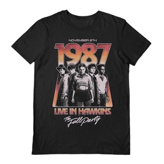 1987 Stranger Things 5 Black Tee