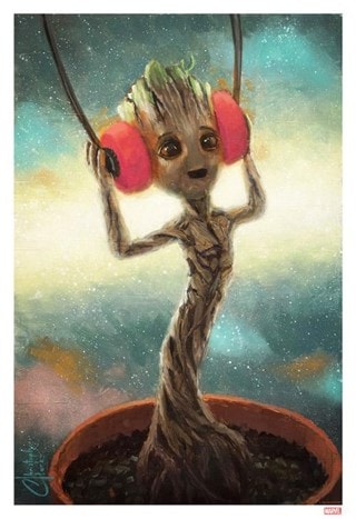 Baby Groot Christopher Clark Guardians of the Galaxy Art Print