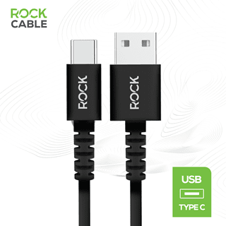 Rock Black USB-C Cable 3M