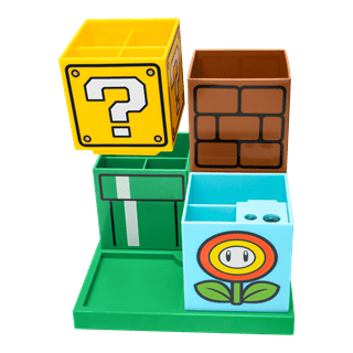 Super Mario Desktop Organiser Nintendo Stationery Holder