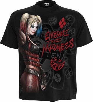 Harley Quinn Embrace Madness Spiral Tee