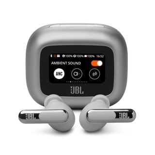 JBL Live Beam 3 Silver True Wireless Bluetooth Earphones