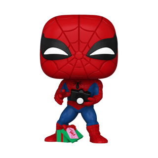 Spider-Man With Open Gift 1441 Marvel Holiday Funko Pop Vinyl