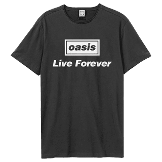 Live Forever Title Oasis Charcoal Tee