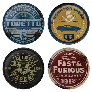 Fast & Furious Set Of 4 Coasters