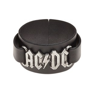 Ac/Dc Logo Bracelet Leather Wriststrap Jewellery