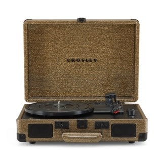 Crosley Cruiser Plus Deluxe Soft Gold 100th Anniversary Bluetooth Turntable