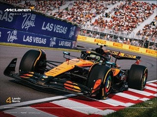 Lando Norris No 4 McLaren F1 30cm x 40cm Art Print