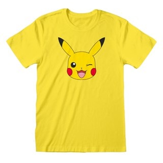 Pikachu Face Pokemon Tee