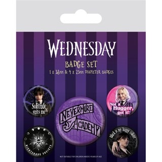 Nevermore Wednesday Badge Pack