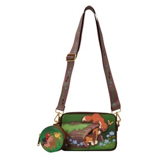 Tod & Copper The Fox & The Hound Loungefly Sling Crossbody Bag With Coin Bag