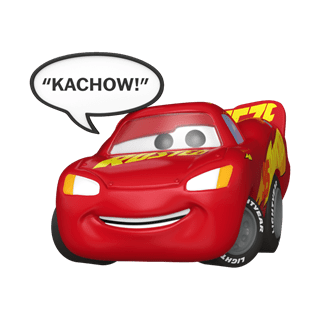 Lighting McQueen Kachow 1790 Cars Funko Pop Vinyl Sayings