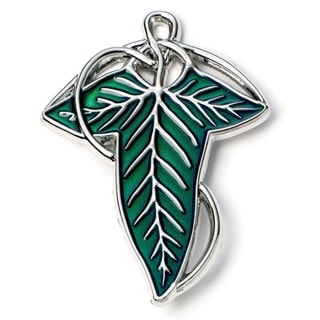 Leaf Of Lorien Necklace Lord Of The Rings Pin Badge