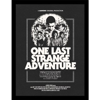 One Last Strange Adventure Stranger Things 5 30cm x 40cm Framed Print